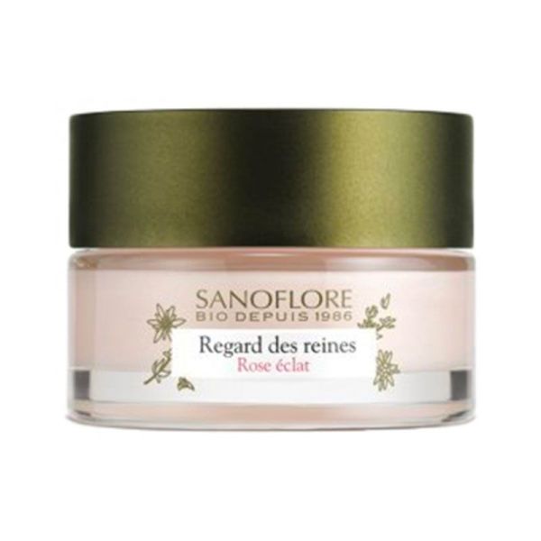 Sanoflore Regard des Reines Rose Éclat Bio - Hydrate et Réduit les Cernes - 15 ml