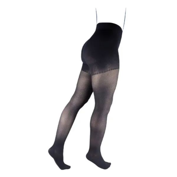 Thuasne Venoflex Fantaisie Ogee Collant de Contention Femme Noir - Long - Taille 3