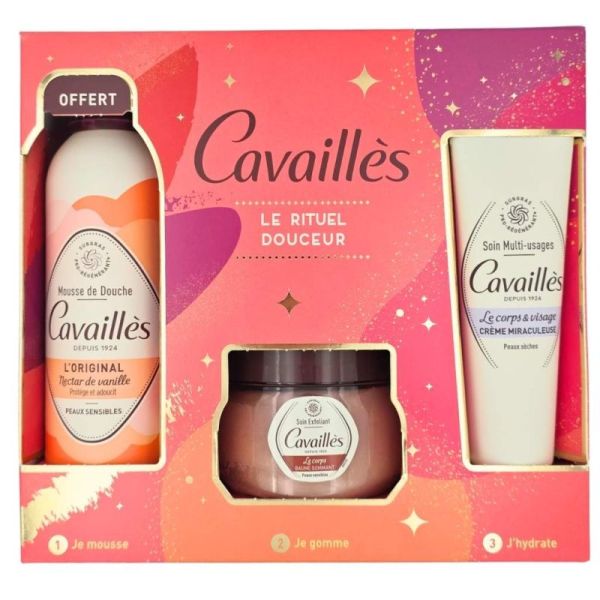 Cavaillès Coffret Le Rituel Douceur - Soin corps et visage peaux sensibles