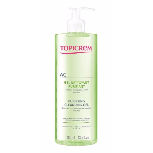 Topicrem AC gel nettoyant purifiant 400 ml