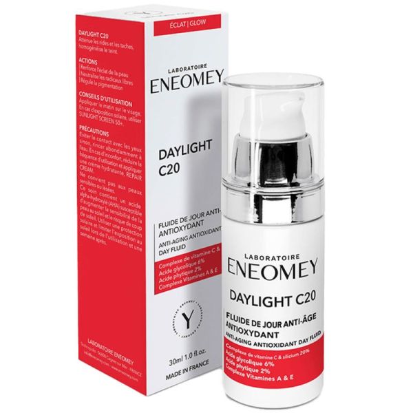 Eneomey Daylight C20 Fluide 30ml - anti-âge, antioxydant, unifie le teint