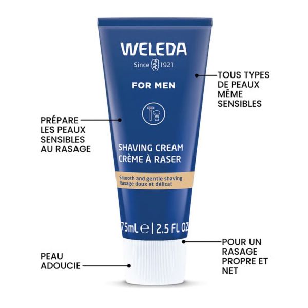 Weleda Crème à Raser 75ml – Protection et rasage doux