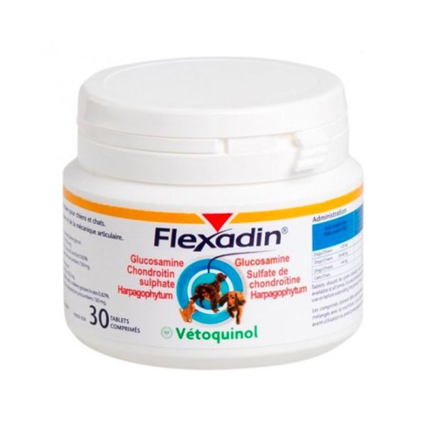 Vetoquinol Flexadin - 30 comprimés - Soutien articulaire pour chiens et chats