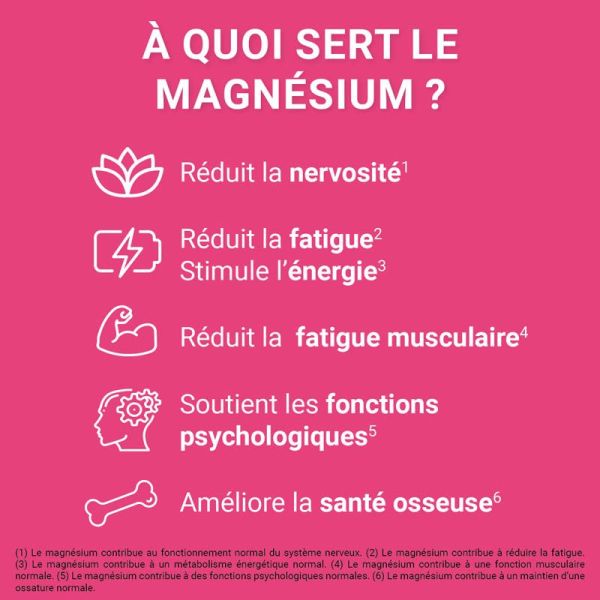 Mag 2 Gommes Nervosité Fatigue - Lot de 2 x 45 Gummie - Goût Framboise - Réduit fatigue et stress
