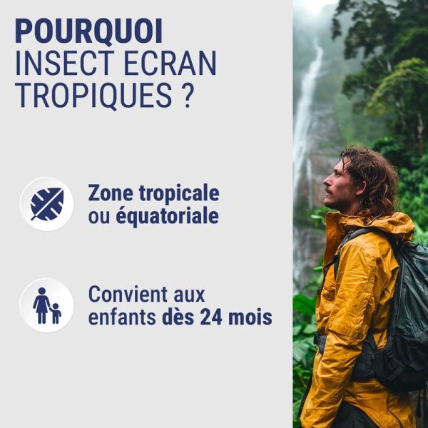 Insect Ecran Anti-moustiques Tropiques Spray Répulsif - 2x75ml - Longue durée pour zones tropicales