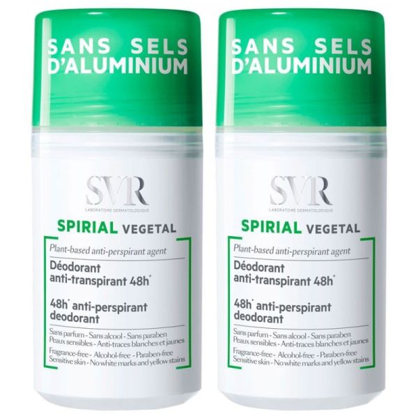 SVR Spirial Végétal Anti-Transpirant Lot de 2 x 50ml