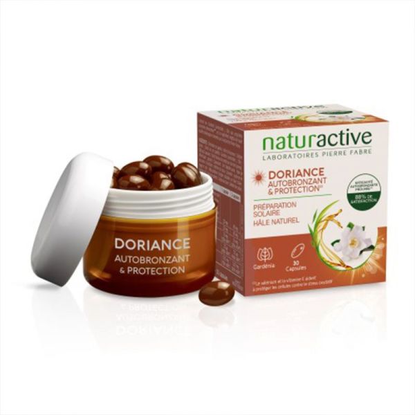 Naturactive Doriance Autobronzant & Protection Lot de 2 x 30 Capsules – Hâle et antioxydants