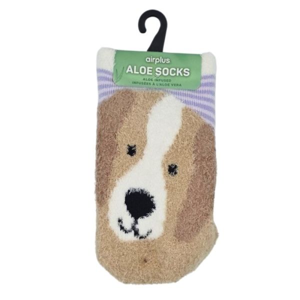 Airplus Chaussettes Infusées à l'Aloe Vera Chien Taille 26-31 - Confort et douceur
