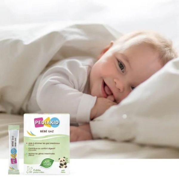 Pédiakid Bébé Gaz 12 sticks – Réduire les gaz et le confort intestinal