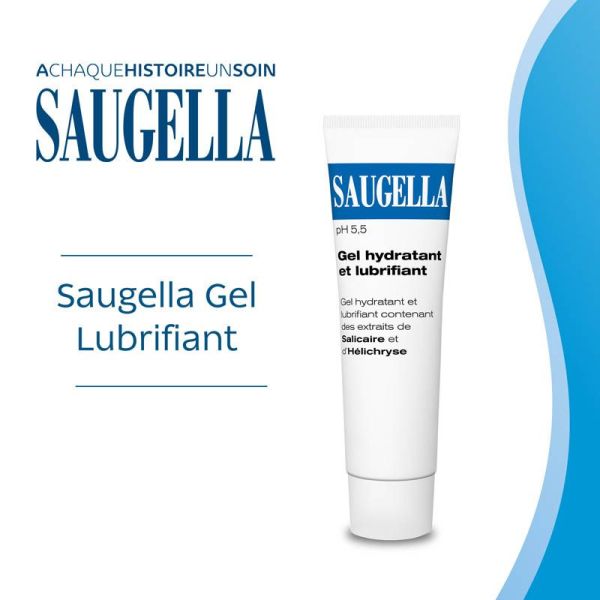 Saugella Gel Hydratant et Lubrifiant 30 ml - Apaisant et hydratant, idéal contre la sécheresse intime