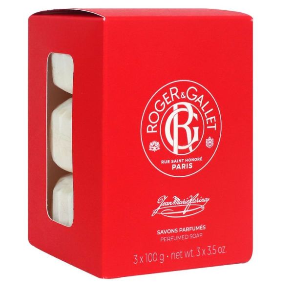 Roger&Gallet Jean-Marie Farina Coffret Savons Parfumés - 3 x 100g