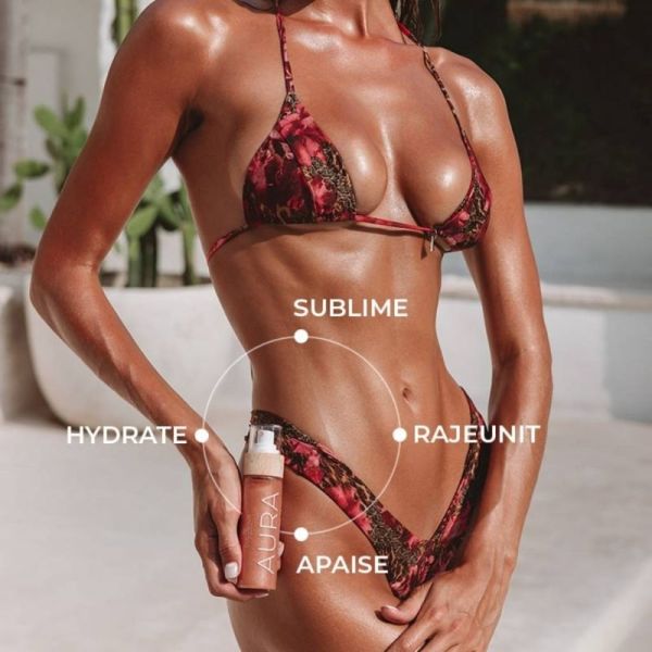Cocosolis Aura Peptide Shimmer Spray Nude 100 ml – hydrate et illumine la peau