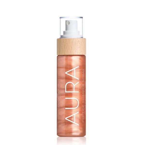Cocosolis Aura Peptide Shimmer Spray Nude 100 ml – hydrate et illumine la peau