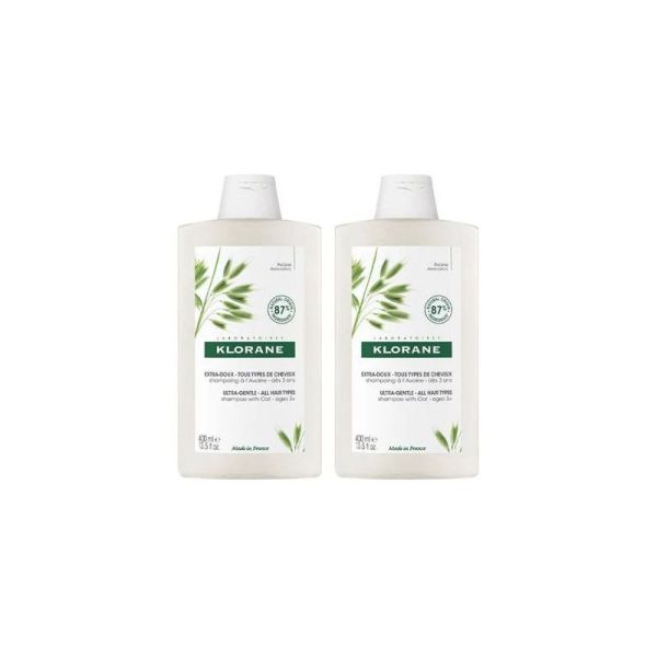 Klorane Shampooing Avoine Bio - 2 x 400 ml