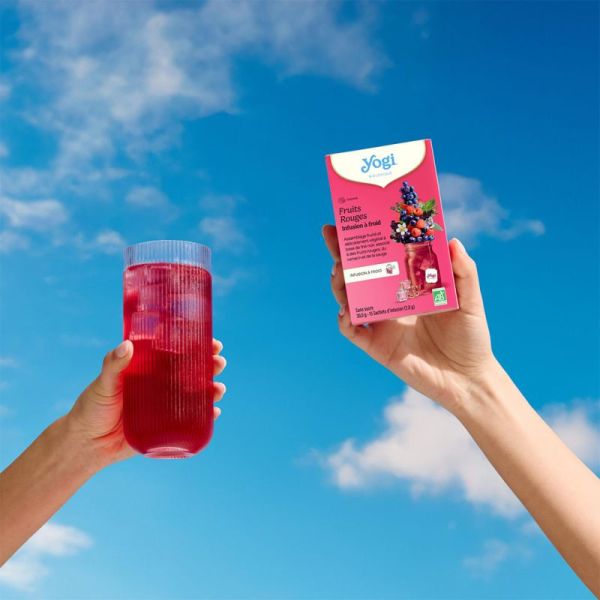 Yogi Tea Infusions À Froid Fruits Rouges Bio 15 Sachets – Énergie et fraîcheur