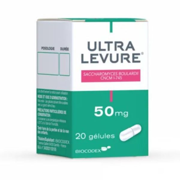 Ultra Levure 50mg 50 gélules