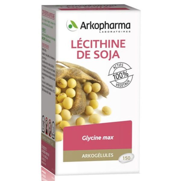 Arkopharma Arkogélules Lécithine de Soja 150 gélules