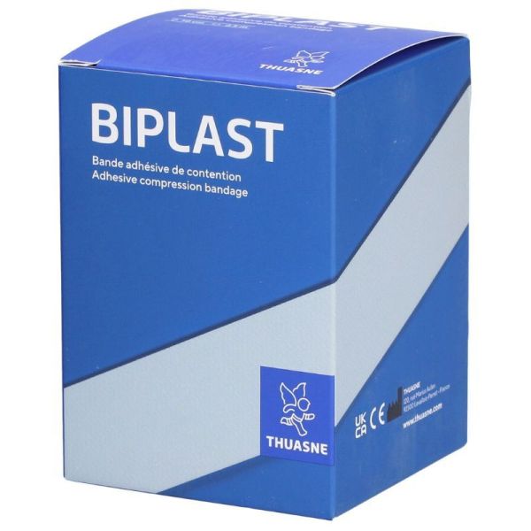 Thuasne Biplast Bande Adhésive de Contention - Bande de 2,5 m × 8 cm