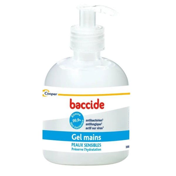 Baccide Gel Hydroalcoolique Mains Peaux Sensibles - 300ml