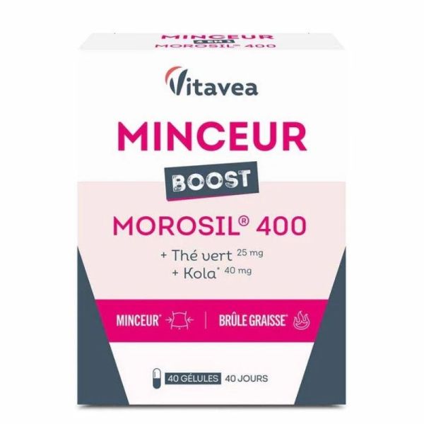 Vitavea Minceur Boost - Morosil 400 - 40 gélules - Minceur, brûle graisse
