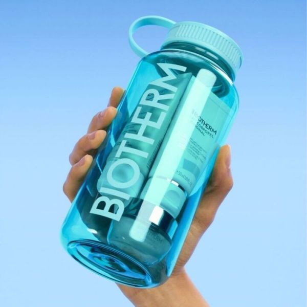 Biotherm Aqua Drop coffret gourde de sport 1L - 4 produits - routine hydratation peau et corps