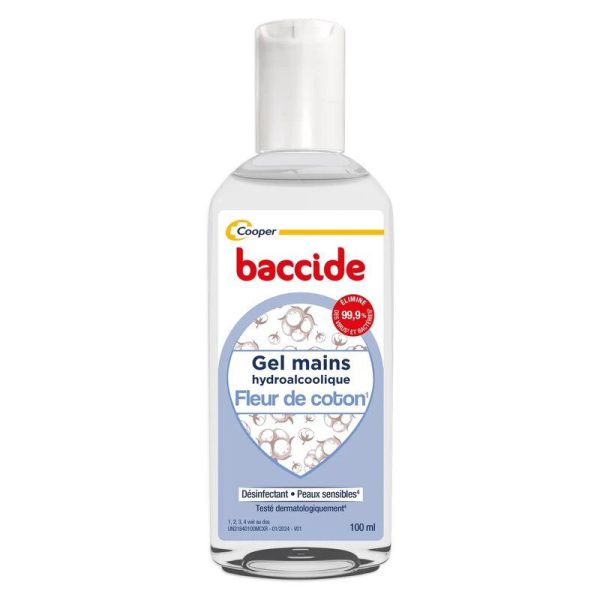 Baccide Gel Hydroalcoolique Mains Fleur de Coton - 100ml