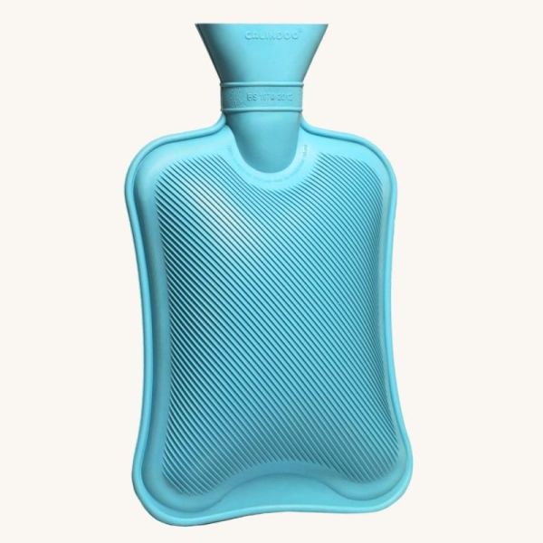 Calindoo Bouillotte Sans Housse Bleu 2L - Confort et chaleur apaisante