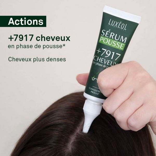 Luxéol Sérum Pousse - 50 ml - Réactive la pousse et densifie la chevelure