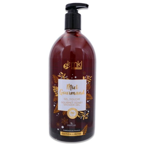 MKL Gel Douche Edition limitée Miel Gourmand - 1L - Nettoie, nourrit et adoucit la peau