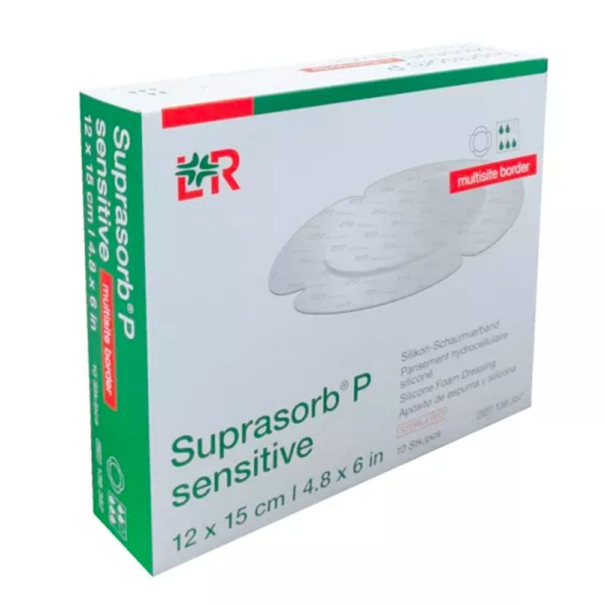 Lohman & Rauscher Suprasorb P Sensitive Multisite Border - 10 ...