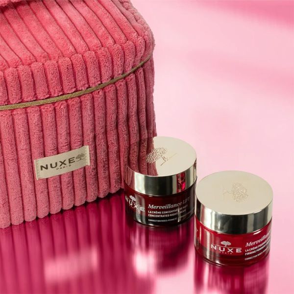 Nuxe Coffret Merveillance Lift - La Crème Poudrée Effet Liftant 50ml + La Crème Concentrée Nuit 50ml + Vanity OFFERT