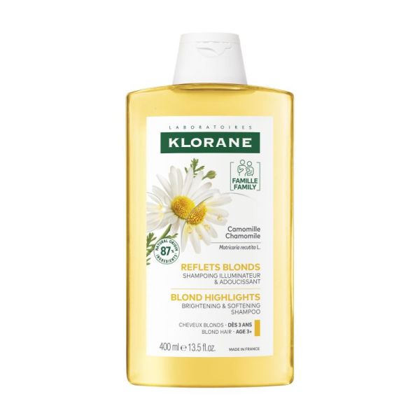 Klorane shampooing à la Camomille Blondissant et Illuminateur flacon - 400ML