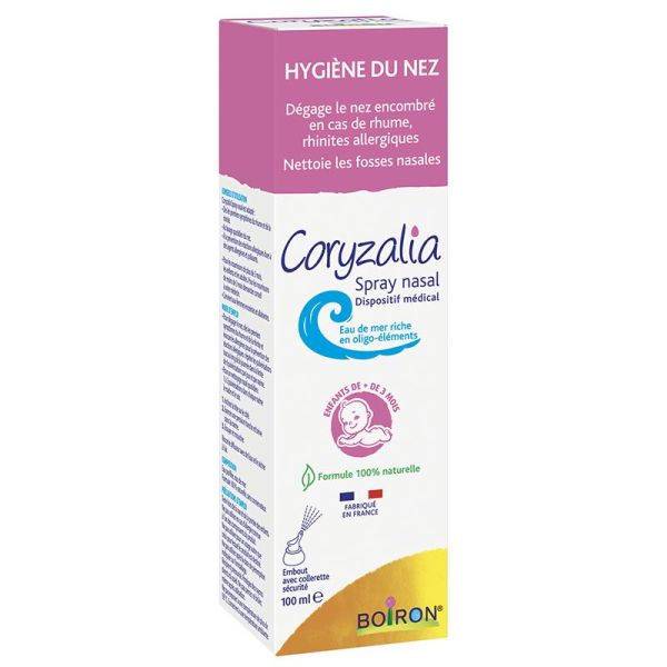 Boiron Coryzalia Spray Nasal - Nettoie et Débouche le Nez - 100 ml