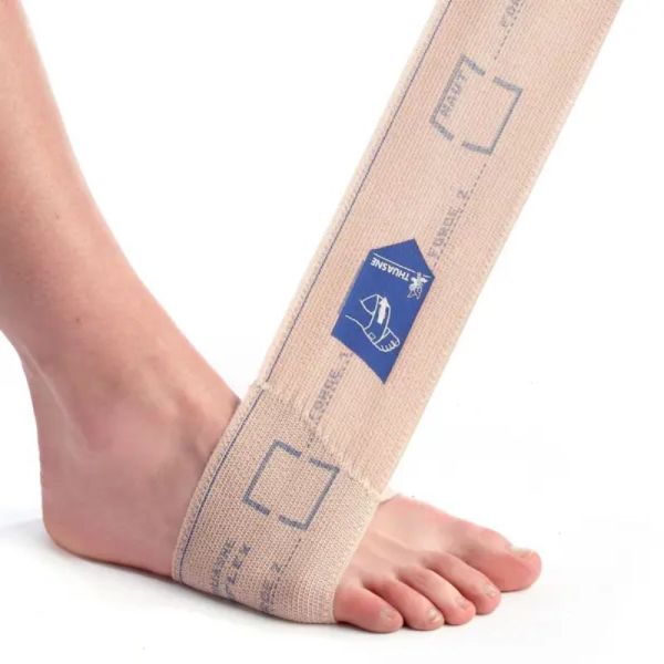 Thuasne Biflex 16+ Pratic Bande de Compression Étalonnée avec Étrier 10cm – Pose facile et précision