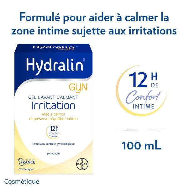 HydralinGyn Gel Lavant Calmant Irritation - 100ml