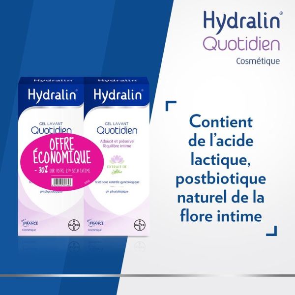 Hydralin Quotidien Gel Lavant Lot de 2 x 400ml