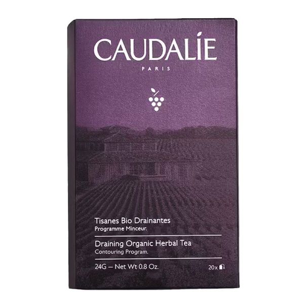 Caudalie Tisanes Bio Drainantes - Draine L'eau et les Toxines du Corps - 30g x 20 sachets