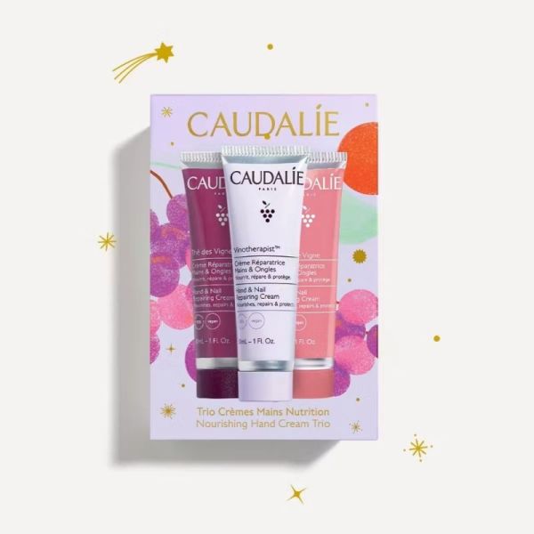 Caudalie Trio Crèmes Mains Nutrition 3 x 30 ml - Soin des mains et des ongles