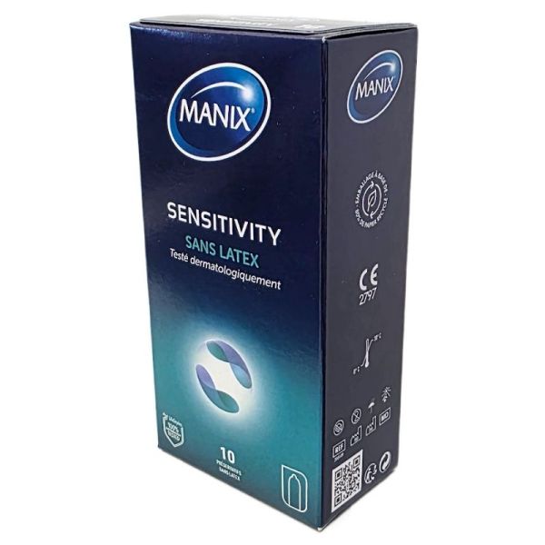 Manix Sensitivity Sans Latex - 10 Préservatifs lubrifiés