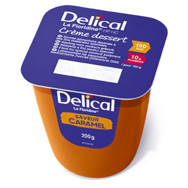 Delical Crème Dessert HP HC La Floridine - 4x200g - Apport nutritionnel renforcé