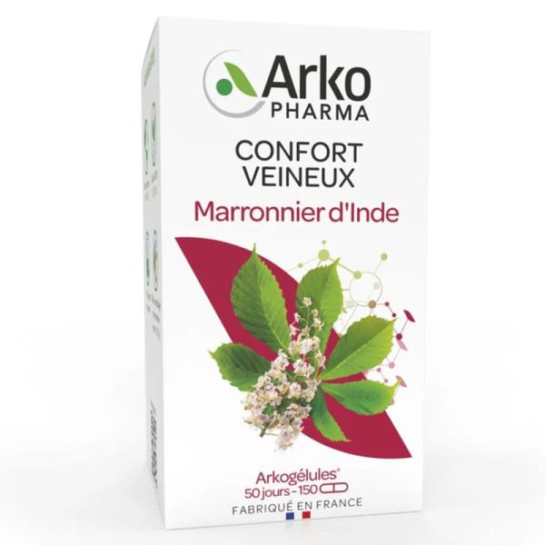 Arkopharma Arkogélules Marronnier d'Inde Bio - 150 Gélules - Circulation & Jambes légères