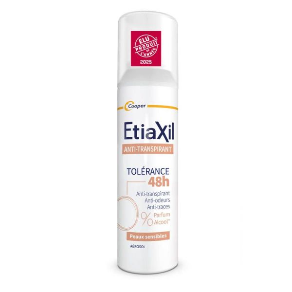 Etiaxil Anti-Transpirant Tolérance Spray 48H - Lot de 2 x 150ml
