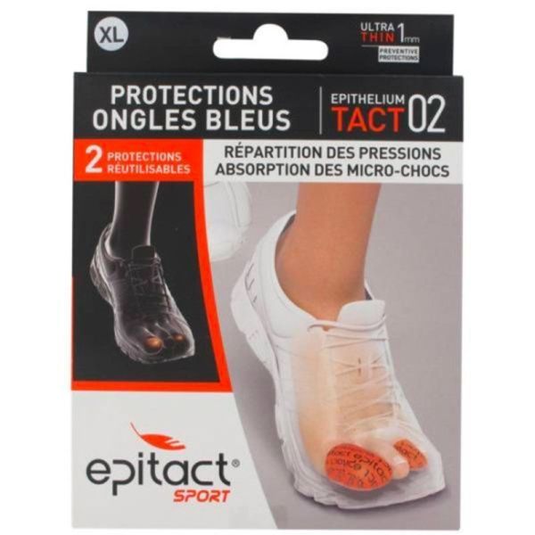 Epitact Sport Protections Ongles Bleus - EpitheliumTact 02 - Prévient les Ongles Bleus et les Ampoules - Taille XL - Lot de 2