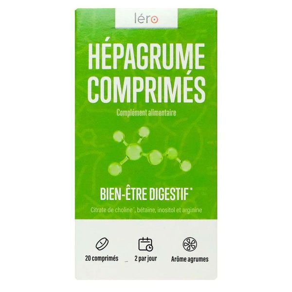 Lero Hépagrume Bien-être Digestif - Soutient la Sante Digestive - 20 Comprimés