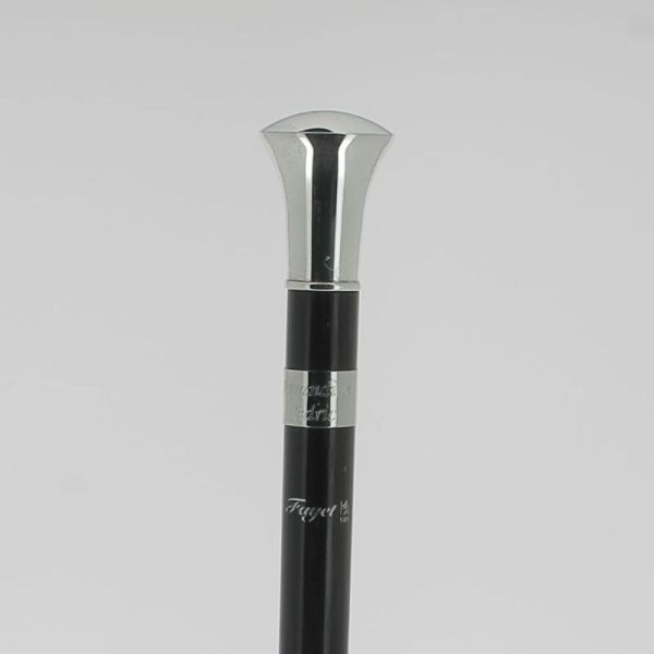 Cannes Fayet Canne de Marche Poignée Crochet Bleu/Vert En Frêne