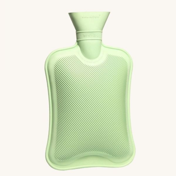 Calindoo Bouillotte Sans Housse Vert 2L - Confort et chaleur apaisante