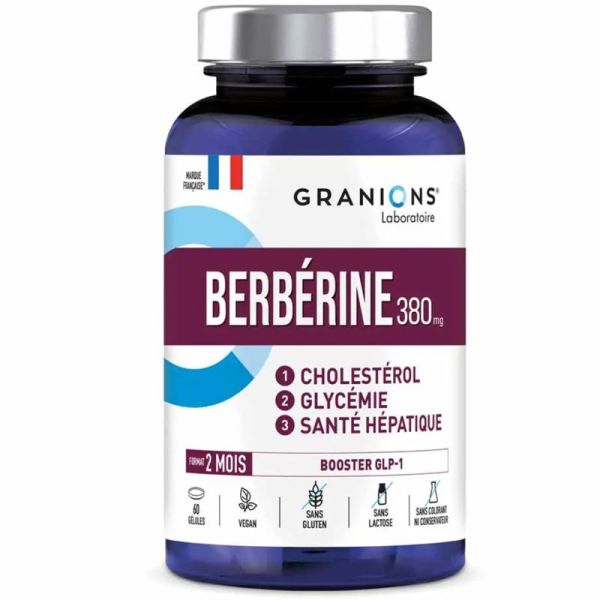 Granions Berberine - 60 comprimés - Équilibre métabolique, glycémie et cholestérol