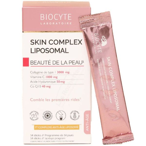 Biocyte Skin Complex Liposomal : Beauté de la Peau - Complexe Anti-Âge Liposomé - 14 Sticks