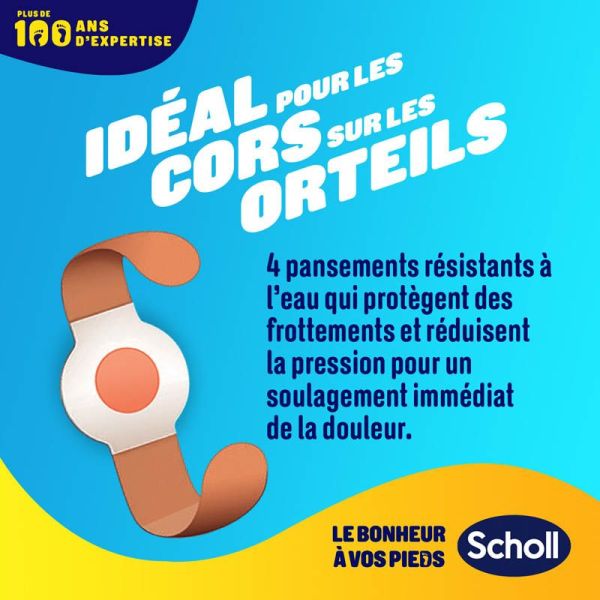 Scholl Traitement Durillons - 8 Pansements - Élimination ciblée des durillons