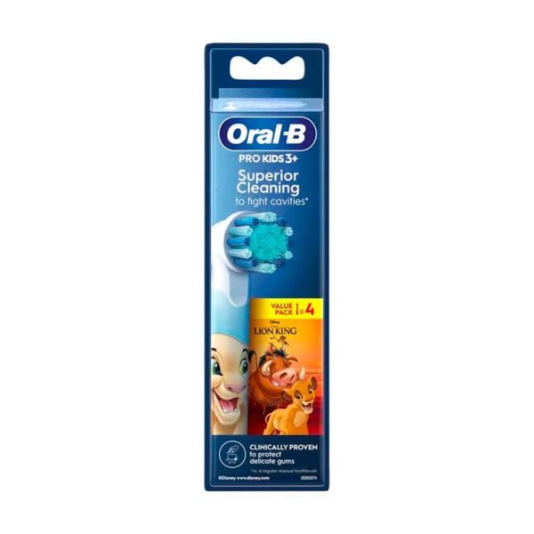 Oral-B Pro Kids 3+ Le Roi Lion Brossettes de Rechange - 4 Brossettes